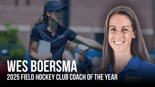 Wes Boersma is the 2025 National Club Coach of the Year